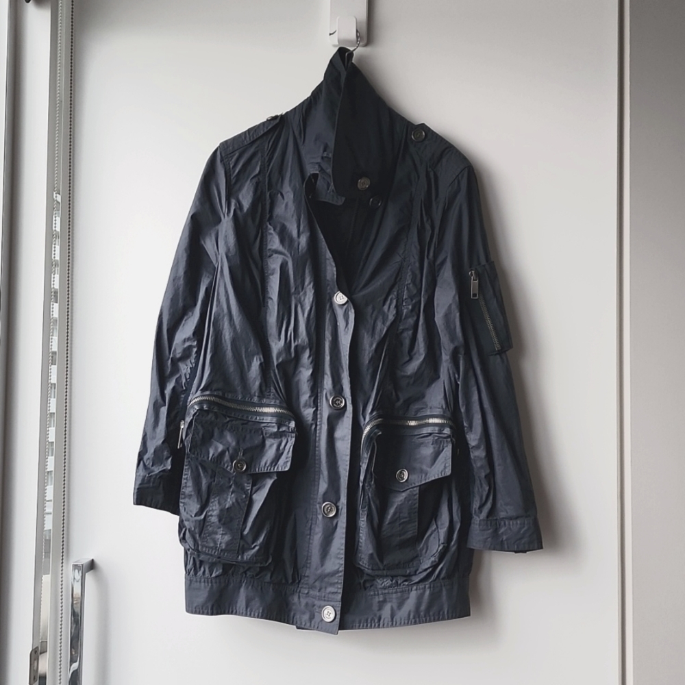 Burberry Brit Cotton Military Style Jacket